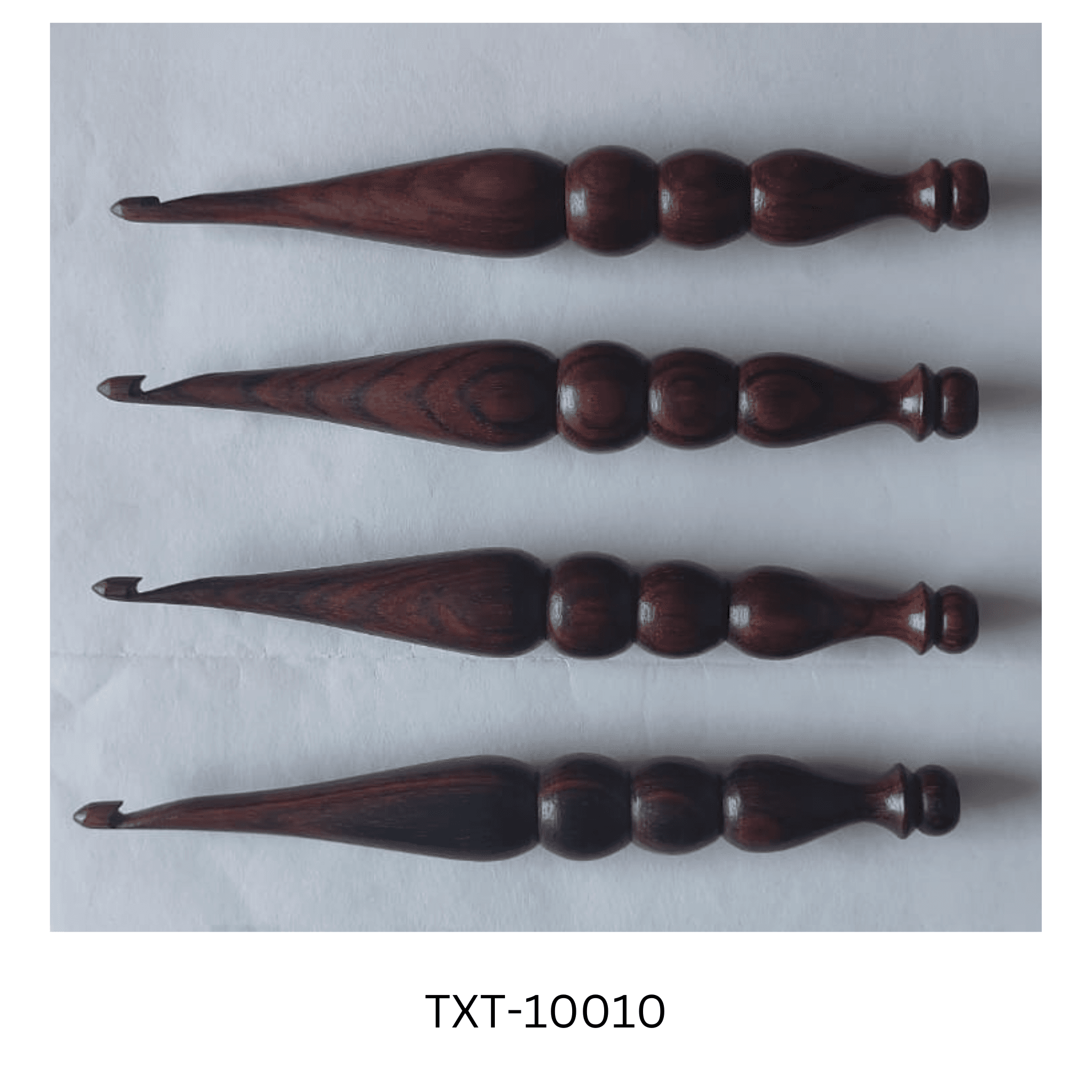 Wooden Dark Brown Crochet Hooks
