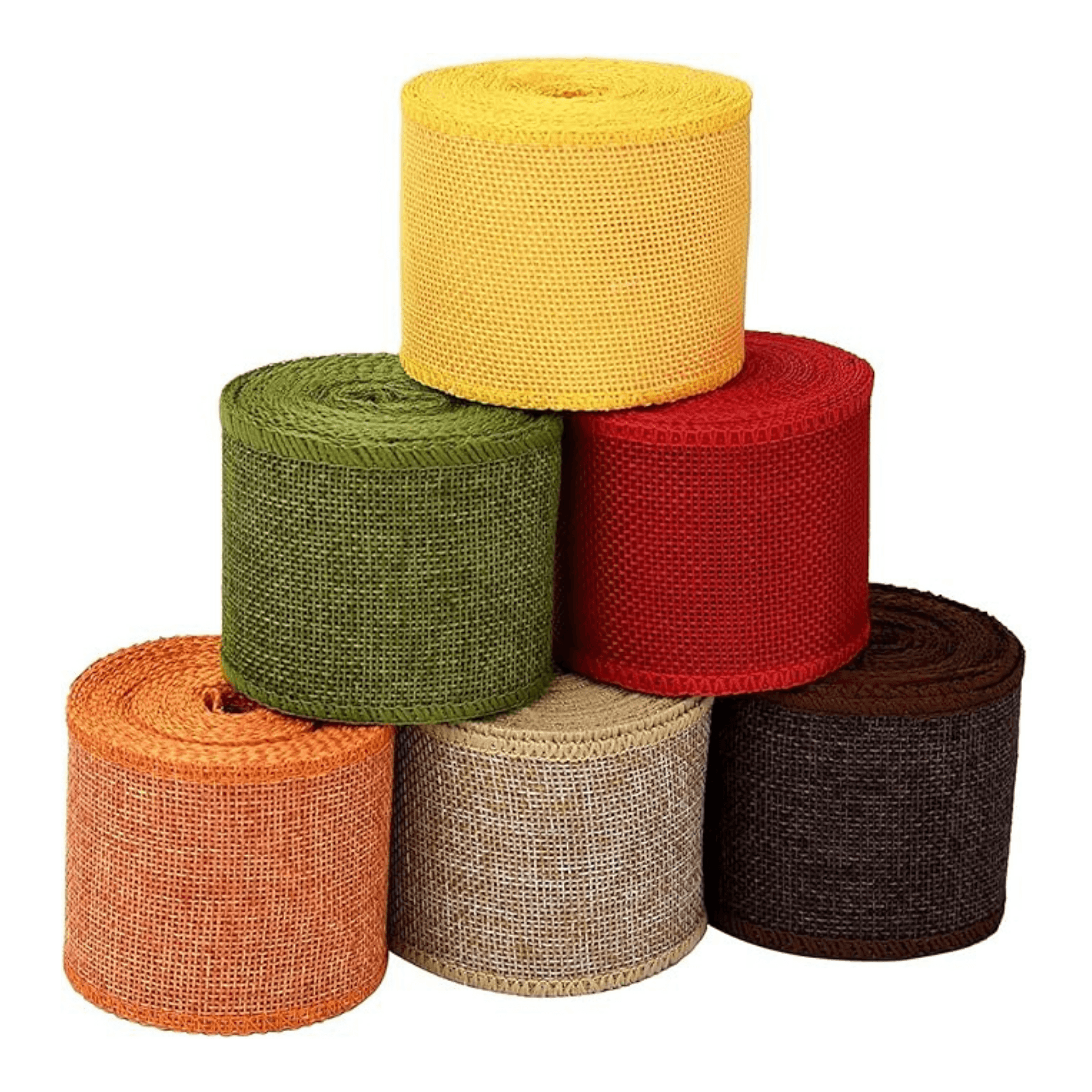 Natural multicolor Jute Burlap Ribbon Jute Twine for DIY Projects, Party Décor, Gift-wrapping, Vintage Wedding Home Décor