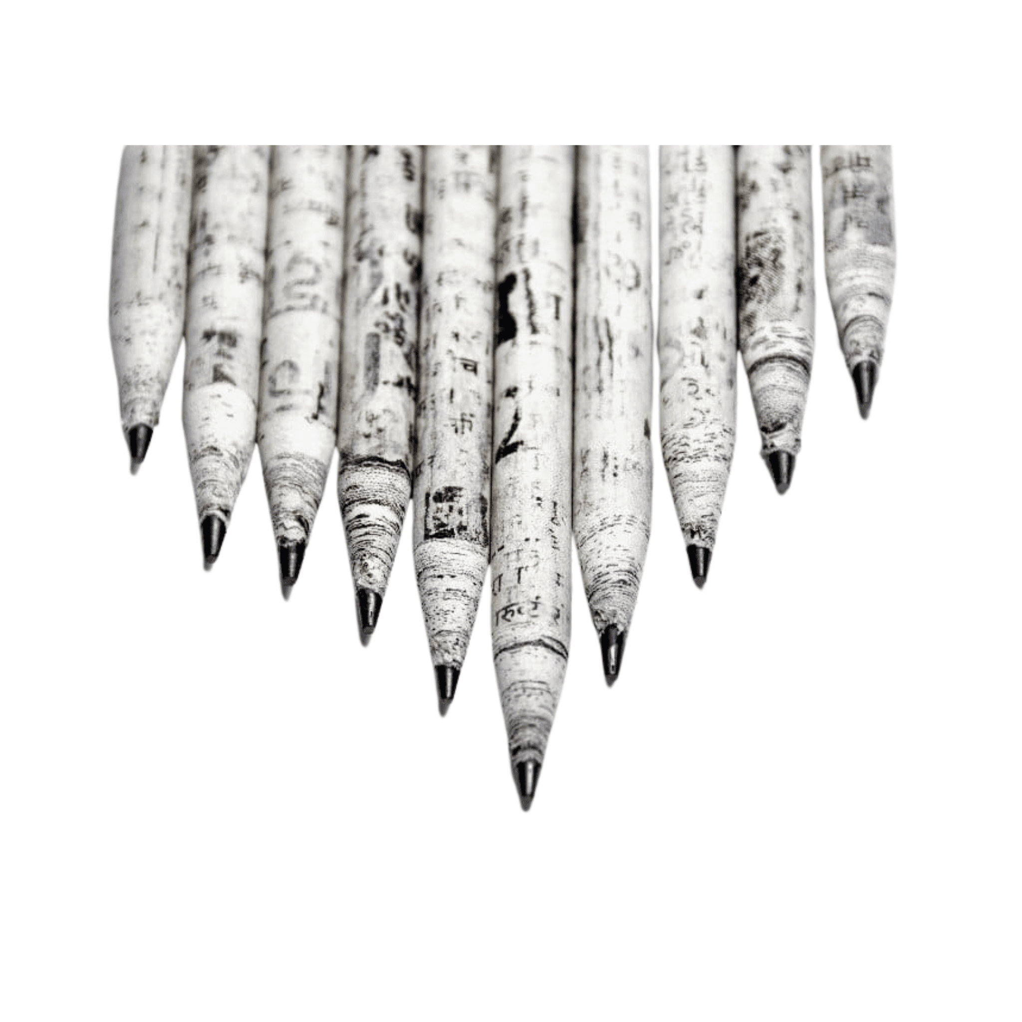 Recycled Newspaper Pencils Eco-Friendly (10 PC)