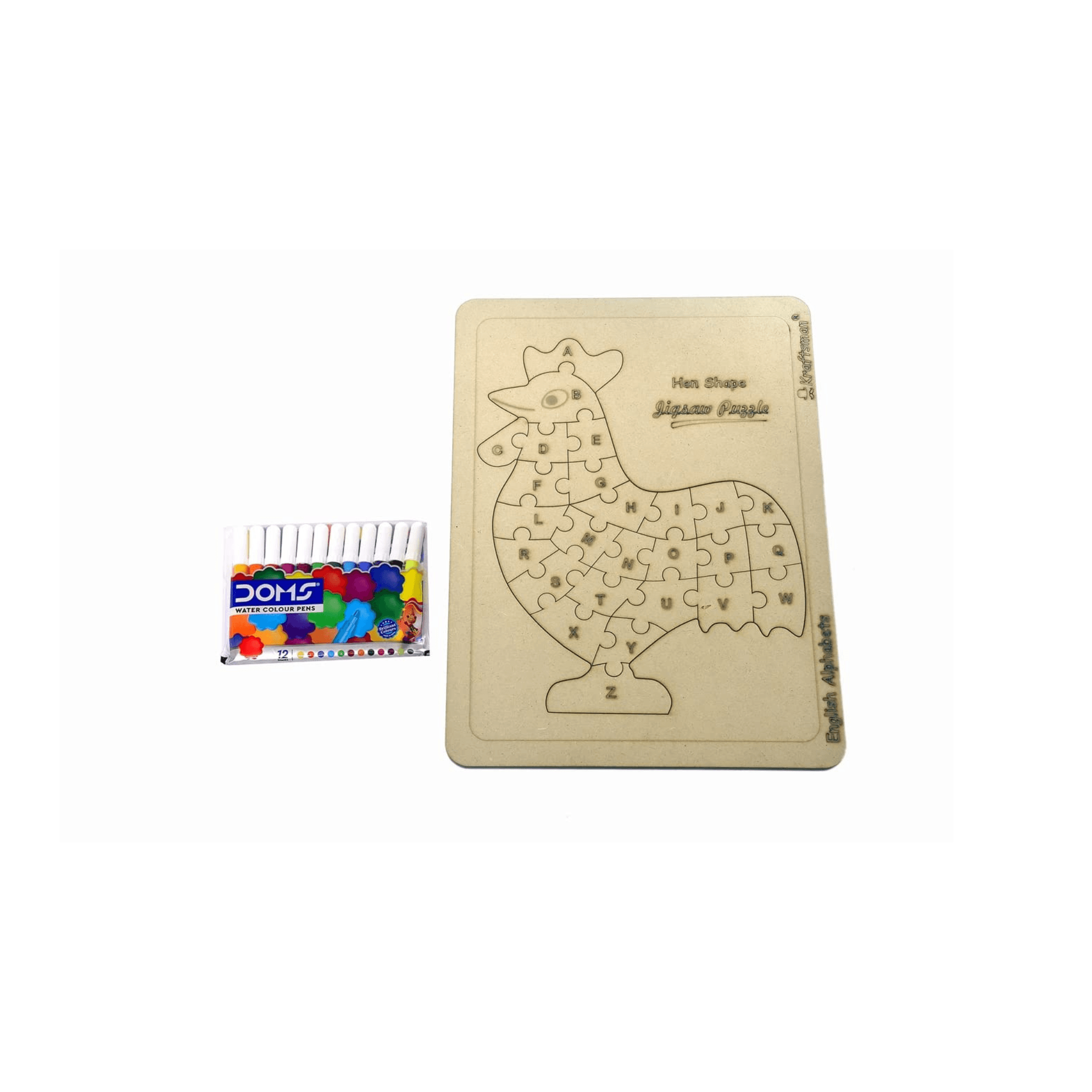 Hen Shape Educational Puzzle 